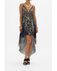 CAMILLA - Strappy High Low Dress With Pockets Cat Worship - Lyst