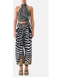 CAMILLA - Halter Tie Back Top Zig Zag Zoo - Lyst