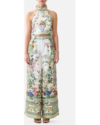 CAMILLA - Reversible Halter Tie Back Top Art For The Empress - Lyst
