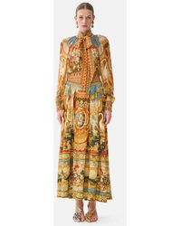 CAMILLA - Detachable Pussy Bow Raglan Blouse Life's Rich Tapestry - Lyst