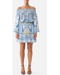 CAMILLA - Off Shoulder Short Dress De Nada Granada - Lyst
