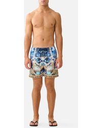 CAMILLA - Mid Length Boardshort With Elastic Waist Sweet Sacré Bleu - Lyst