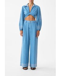 CAMILLA - Full Length Wide Leg Trouser The Hum Of The Alhambra - Lyst