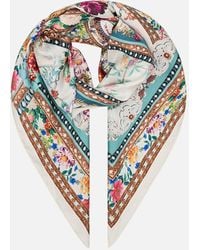 CAMILLA - Silk Square Scarf Plumes And Parterres - Lyst