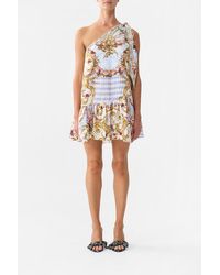 CAMILLA - Tie One Shoulder Short Dress Throne Games - Lyst