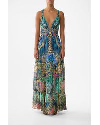 CAMILLA - Bead Strap Gathered Panel Dress Animal Alchemy - Lyst