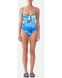 CAMILLA - Sweetheart Neck One Piece W Tie Front Sweet Sacré Bleu - Lyst