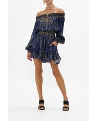 CAMILLA - Off Shoulder Short Dress The Egypt Effect - Lyst
