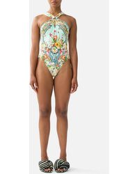 CAMILLA - Diamond Neck Thick Strap One Piece W Rings Magic Of The Mercado - Lyst