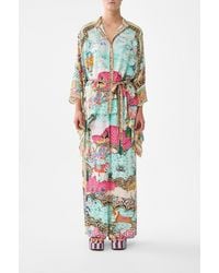 CAMILLA - Button Through Scarf Blouse Miniature Moments - Lyst