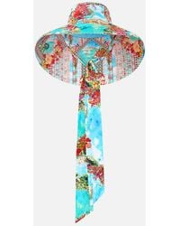 CAMILLA - Wide Brim Bucket Hat With Tie Meet Me - Lyst