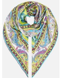 CAMILLA - Large Crystalled Silk Square Scarf Magic Carpet Ride - Lyst