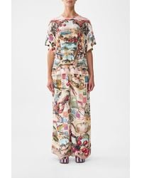 CAMILLA - Panelled Side Split Tee Notes From The Road - Lyst