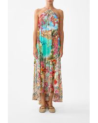 CAMILLA - Gather Neck Hardware Maxi Dress Meet Me - Lyst