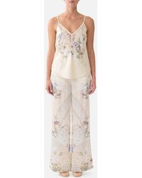 CAMILLA - V-Neck Bias Cami Laced With Love - Lyst