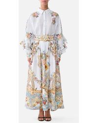 CAMILLA - Belted Midi Skirt Seville Sweetheart - Lyst