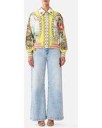 CAMILLA - Bomber Jacket With Pocket Details Painted Prayers - Lyst