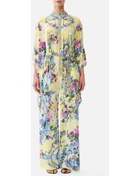 CAMILLA - Button Through Scarf Blouse Chinoiserie Child - Lyst