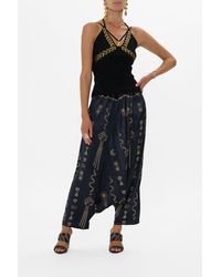 CAMILLA - Fitted Knit Top With Hardware Call Me Cleopatra - Lyst