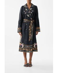 CAMILLA - Coat With Vest Detail Noble Endeavours - Lyst