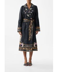 CAMILLA - Coat With Vest Detail Noble Endeavours - Lyst