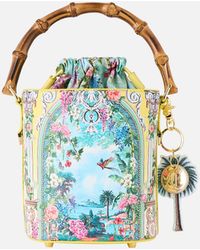 CAMILLA - Drawstring Bucket Bag With Keyring Tales Of Topkapi Palace - Lyst