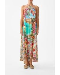 CAMILLA - Gather Neck Hardware Maxi Dress Meet Me - Lyst