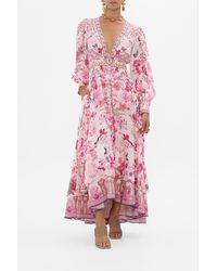 CAMILLA - Long Button Front Dress - Lyst
