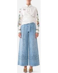 CAMILLA - Wide Leg Belted Jean - Lyst
