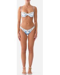 CAMILLA - Ruched Cup Underwire Bikini Top The Porcelain Parlour - Lyst
