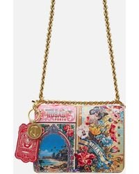 CAMILLA - Crossbody Box Bag With Chain And Keyring Aromatic Tiger Flower - Lyst