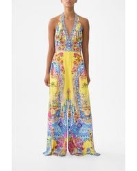 CAMILLA - Halterneck Jumpsuit With Tie Neck Sultanahmet Summer - Lyst