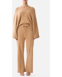CAMILLA - Cashmere Knit Relaxed V-Neck Sweater Leopard Libertine - Lyst