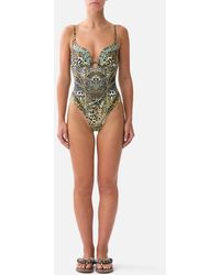 CAMILLA - Continuous Underwire One Piece With Keyhole Feline Folklore - Lyst