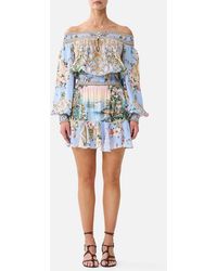 CAMILLA - Off Shoulder Short Dress Sisi Society - Lyst