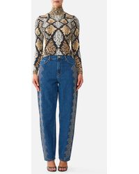 CAMILLA - Jersey Turtleneck Animalia Heirlooms - Lyst