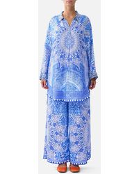 CAMILLA - Relaxed High Low Shirt Dress The Bosphorous - Lyst