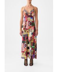 CAMILLA - Chain Detail Slip Dress Patchwork Alchemy - Lyst