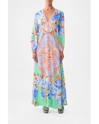 CAMILLA - Printed Lantern Sleeve Dress - Lyst