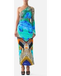CAMILLA - One Shoulder Jersey Cut Out Dress Jungle Flight - Lyst