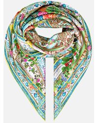 CAMILLA - Printed Silk Twill Square Scarf Tales Of Topkapi Palace - Lyst