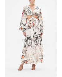CAMILLA - Cut Out Dress With Knot Front De Haar Memoirs - Lyst