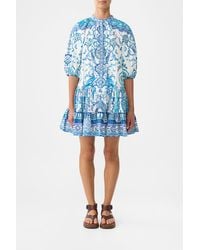 CAMILLA - Puff Sleeve Shirt Dress Isnik Lullaby - Lyst