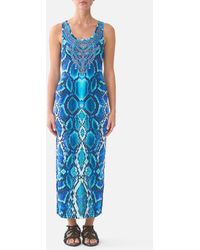 CAMILLA - Jersey Scoop Neck Tank Dress The Sapphire Serpent - Lyst