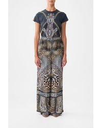 CAMILLA - Button Front Lounge Pant Istanbul Animalia - Lyst