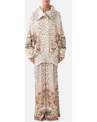 CAMILLA - Oversized Jersey Parker Jacket Aranjuez Animalia - Lyst