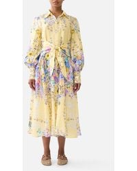 CAMILLA - Waist Tie Shirt Dress Darling Buds - Lyst