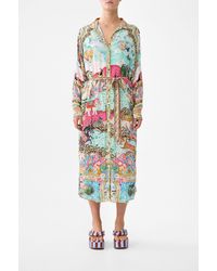 CAMILLA - Collared Button Through Dress Miniature Moments - Lyst