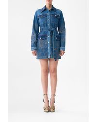 CAMILLA - Jenna Zodiac Zone Belted Mini Dress - Lyst