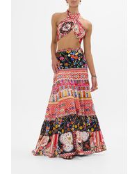 CAMILLA - Jersey Tie Up Scarf Top Folk Fabulous - Lyst